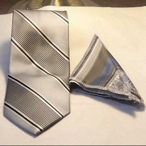 George Tie and Pocket Square Multi-colored (T24)